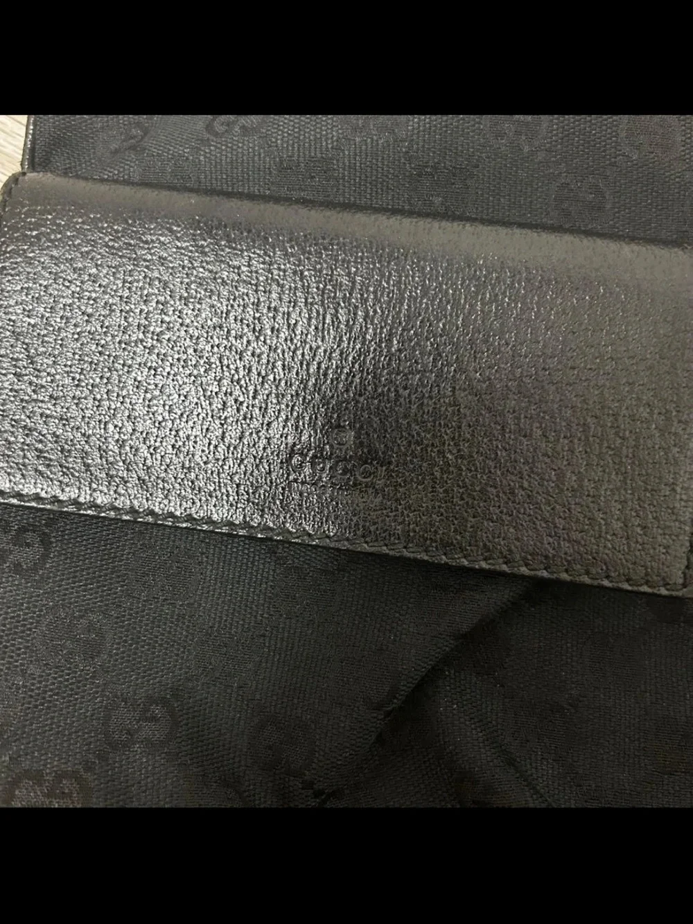 Gucci Black Messenger Bag with Red and Green Web Strap